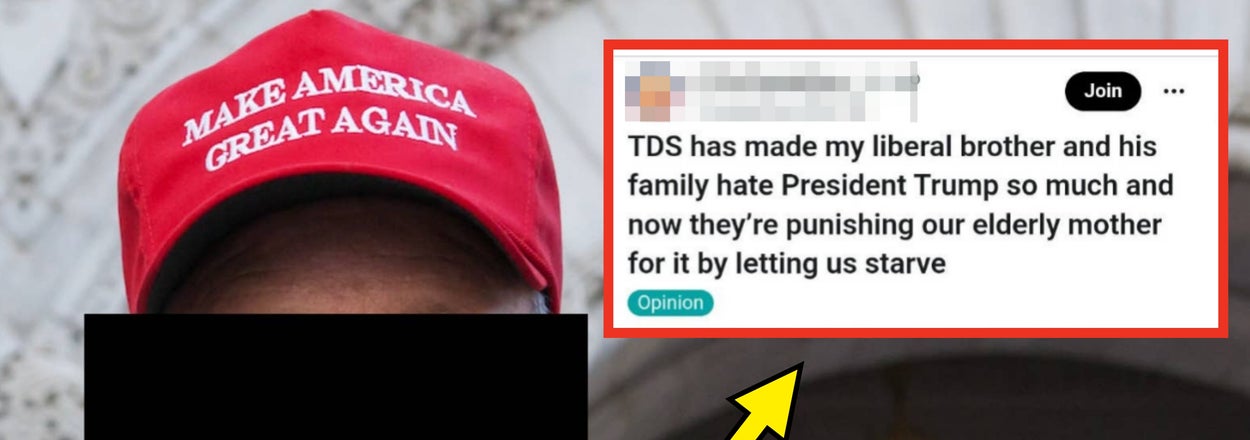 A MAGA Guy Is Furious At His Liberal Family For Refusing To Help Him Pay His Bills