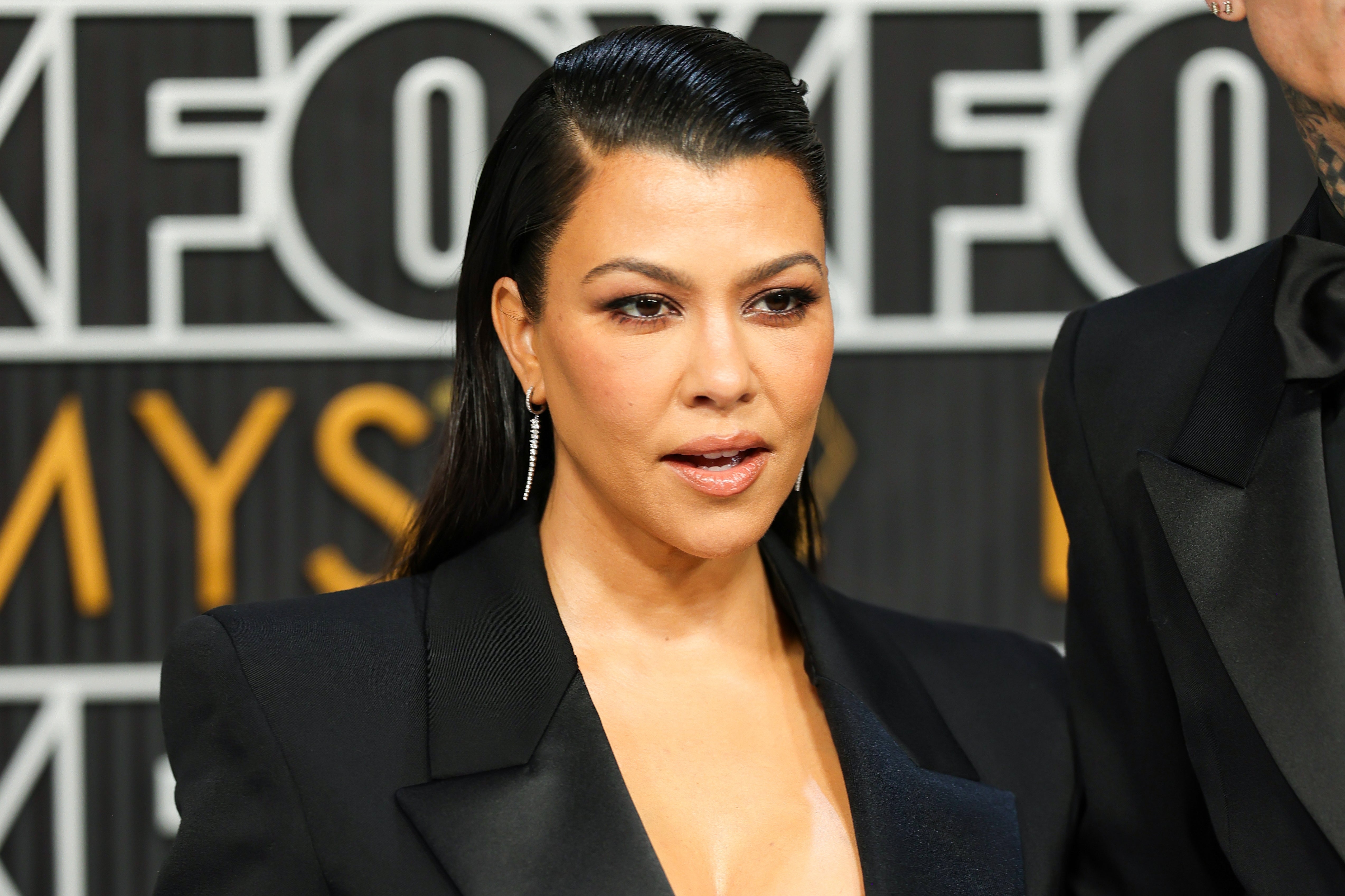 Kourtney Kardashian at a formal event