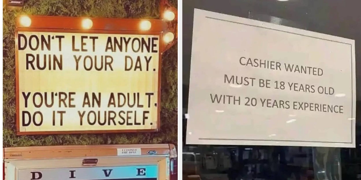 19 Hilarious Signs That Are Still Going Viral