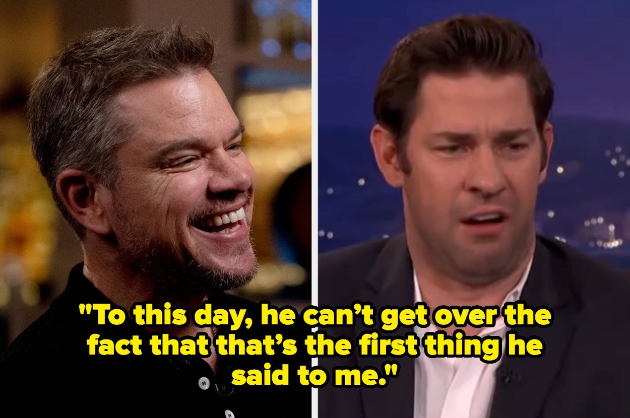 The Seriously Awkward Seven Words Matt Damon Said To John Krasinski When They First Met Have Resurfaced Online, And People Are Debating Who Was In The Wrong
