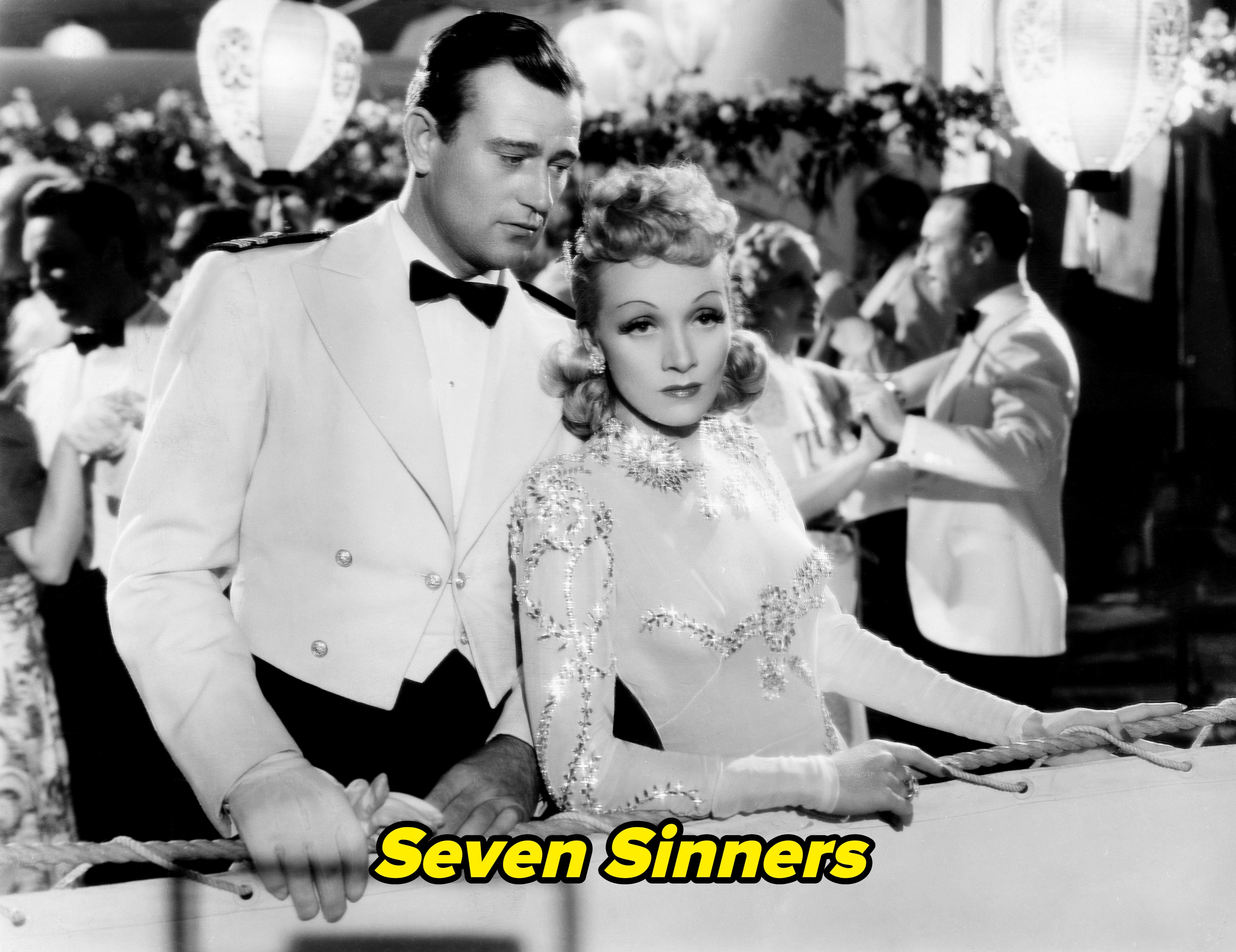 John and Marlene in "Seven Sinners"
