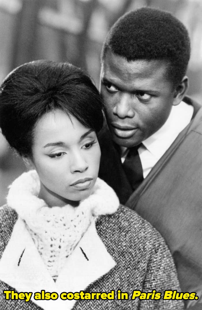 Diahann and Sidney in "Paris Blues"