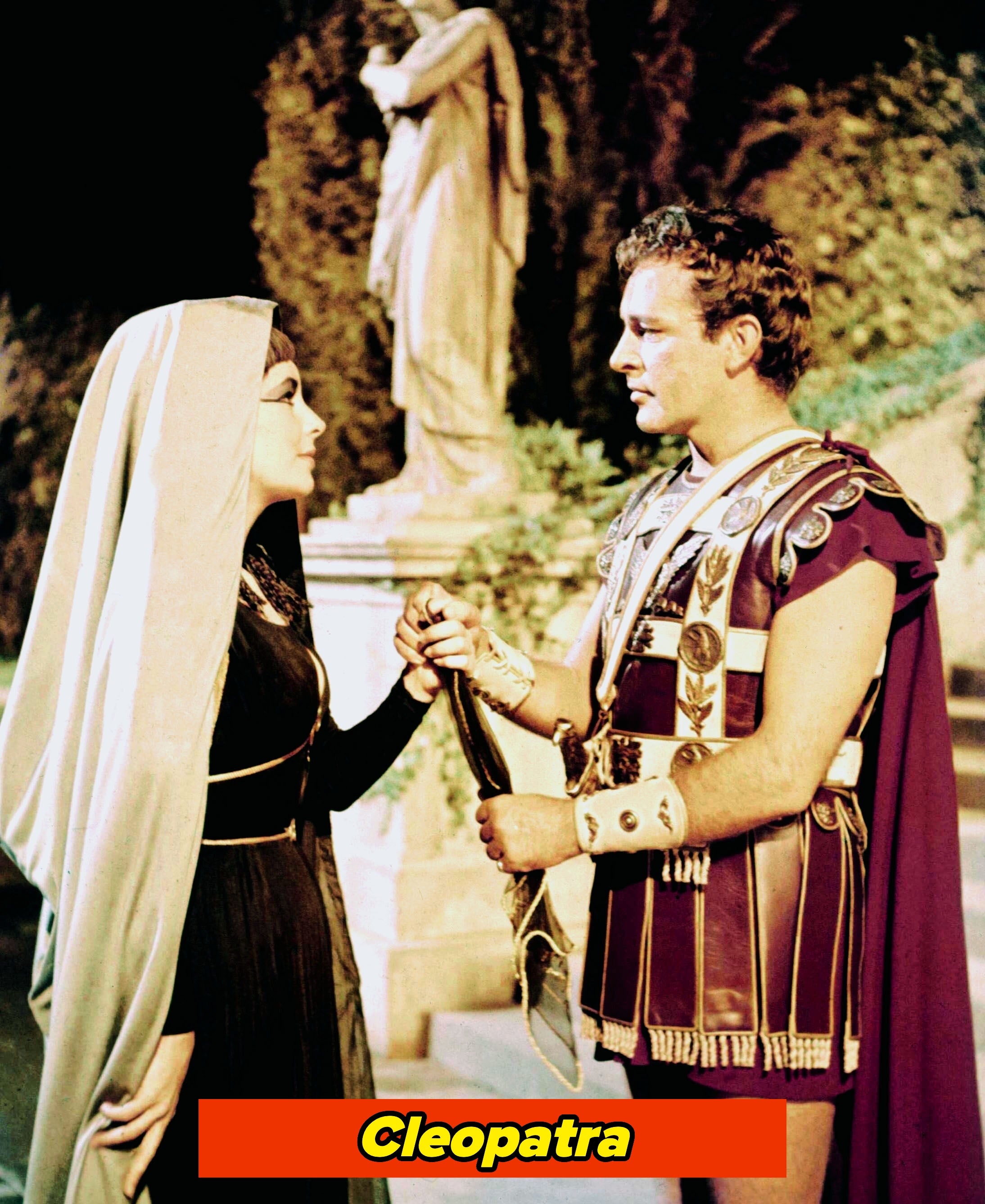 Elizabeth and Richard in "Cleopatra"