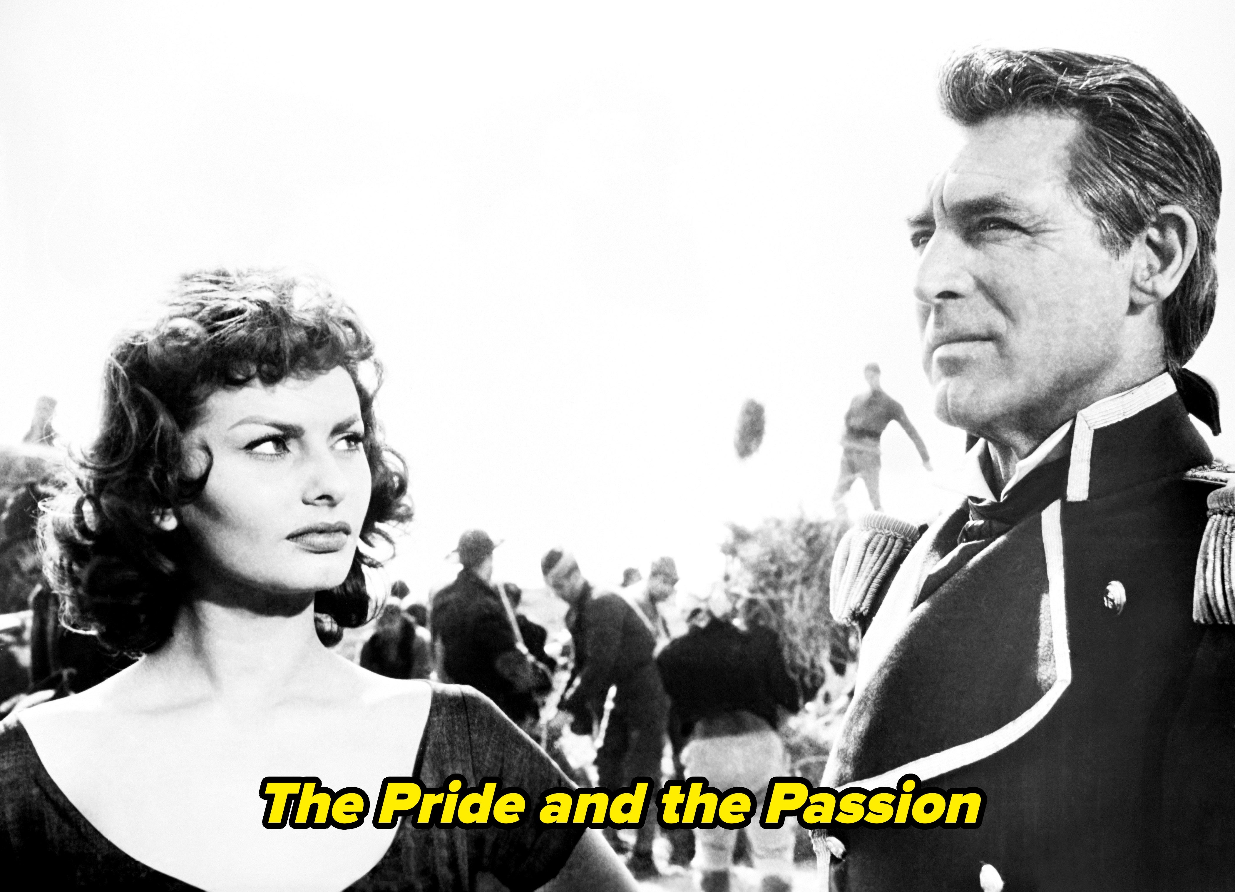 Sophia and Cary in "The Pride and the Passion"