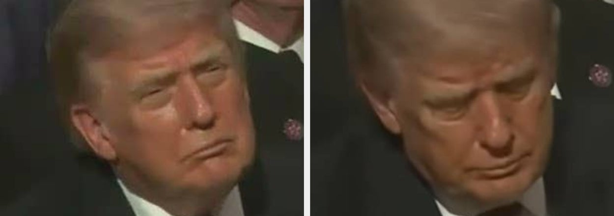 The White House Says That Anyone Suggesting Trump Fell Asleep At Lindsey Graham's Funeral Is A "Depraved Moron"