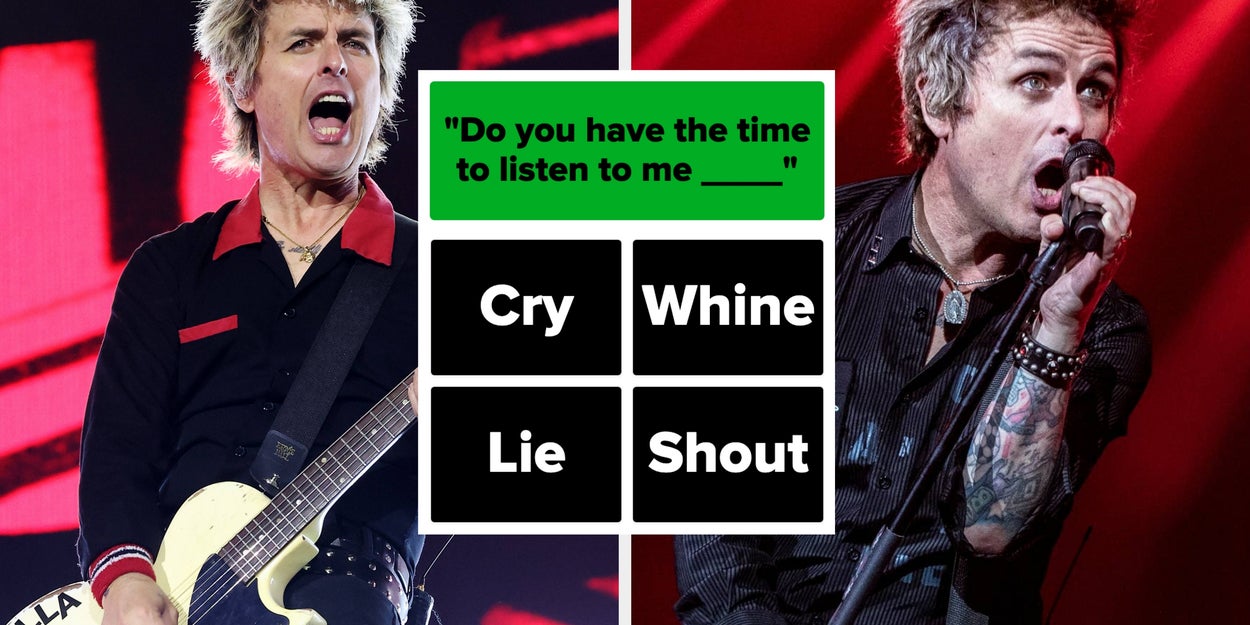 Sorry, But Only Serious Green Day Fans Can Identify These Lyrics