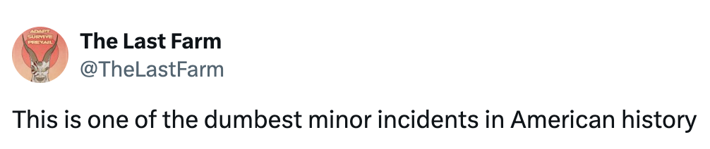 Tweet fra The Last Farm sier: