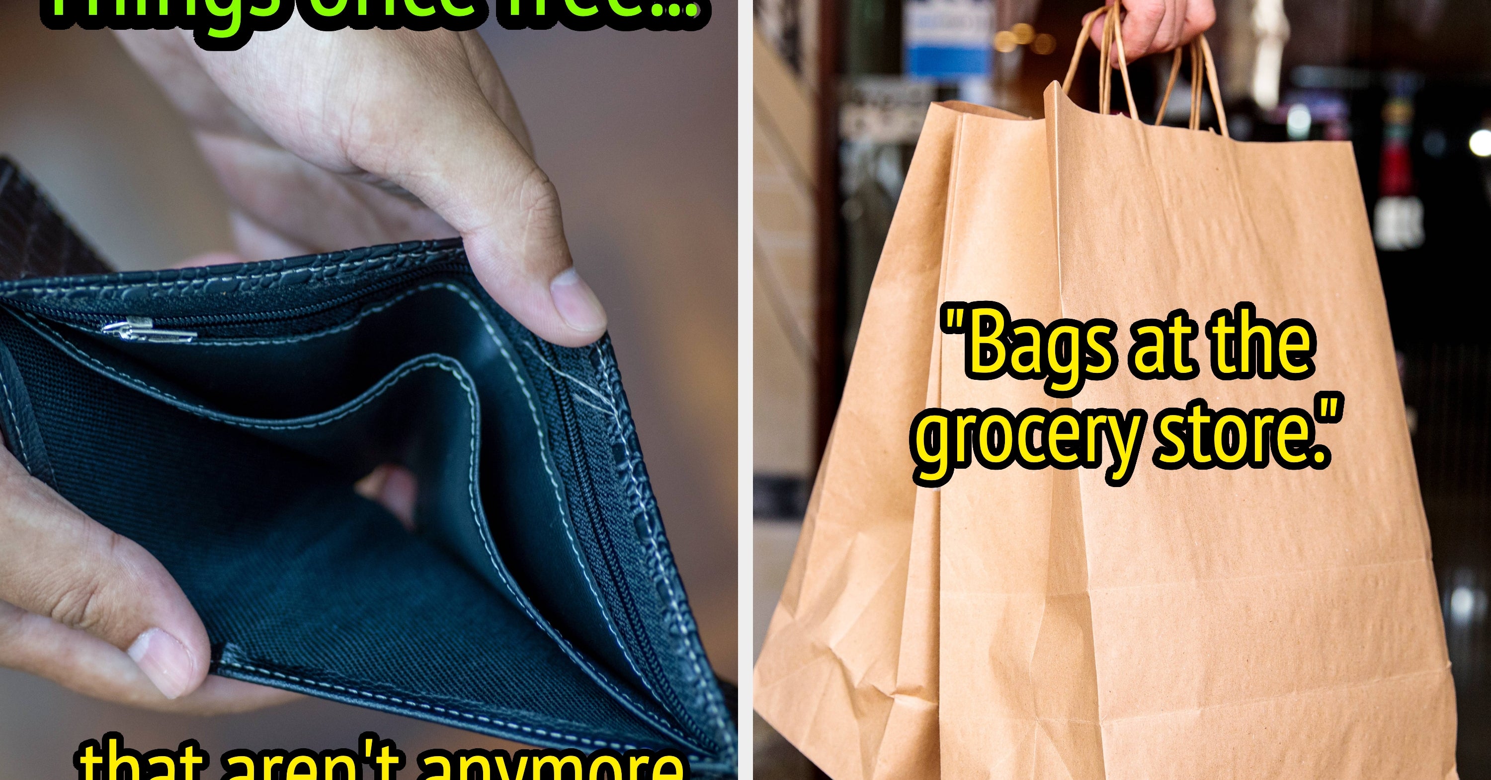Things That Were Free But Now Cost Money