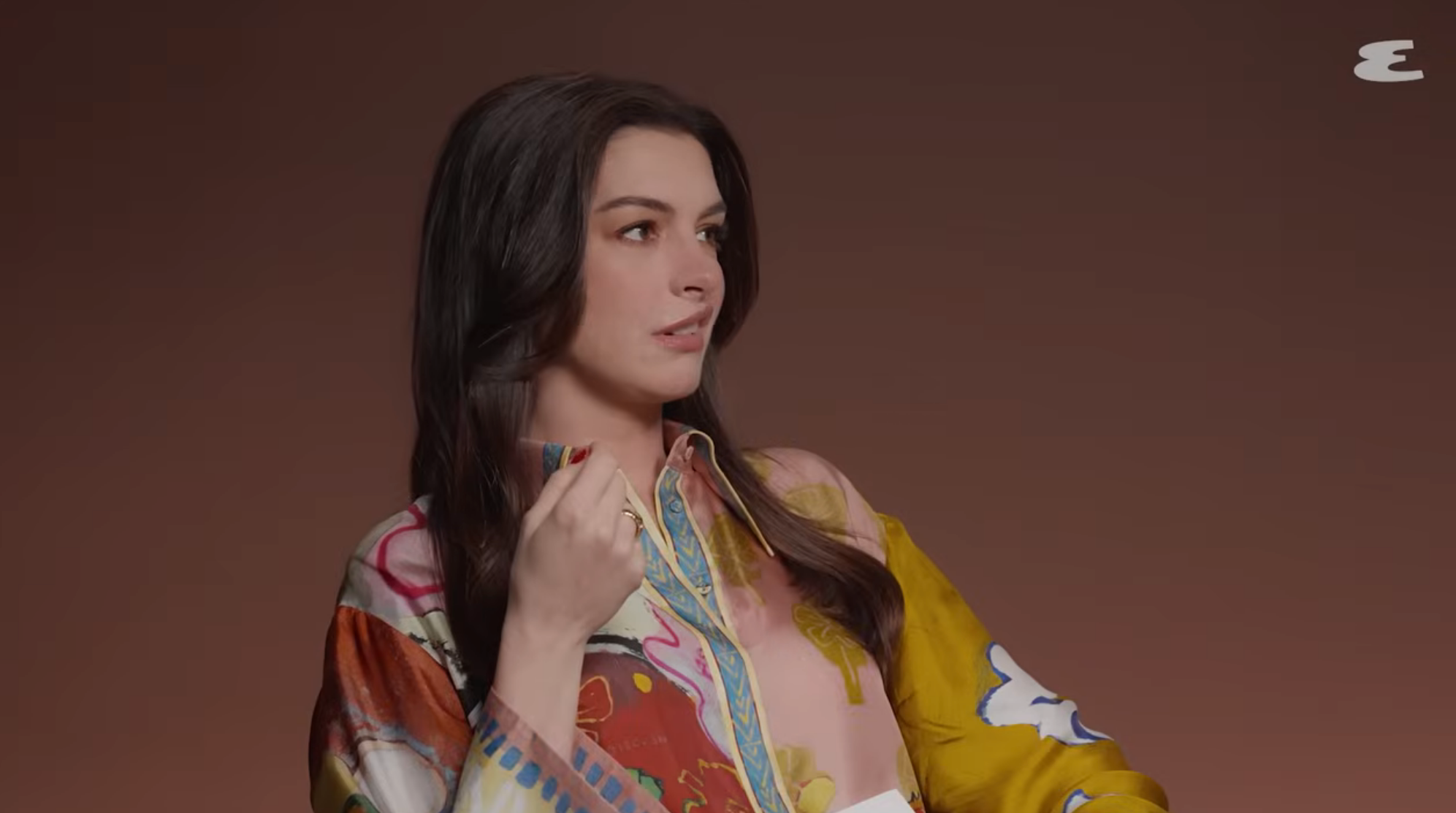 Anne pulling a face in an interview