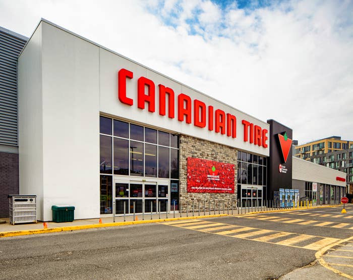 Canadian Tire store exterior with large signage visible