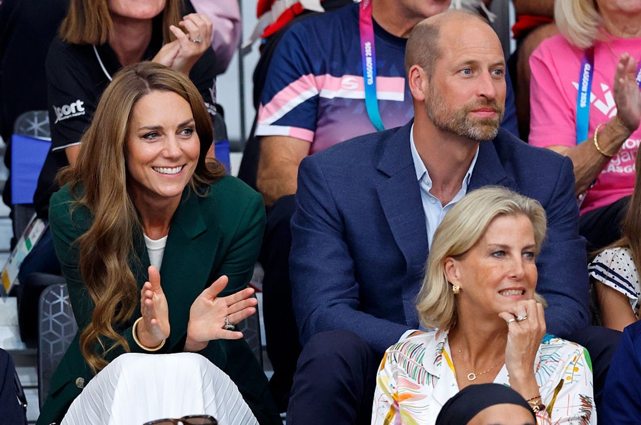 「コモンウェルスゲームズ 2026」を観戦したウィリアム皇太子とキャサリン妃 （Max Mumby/Indigo / Getty Images）