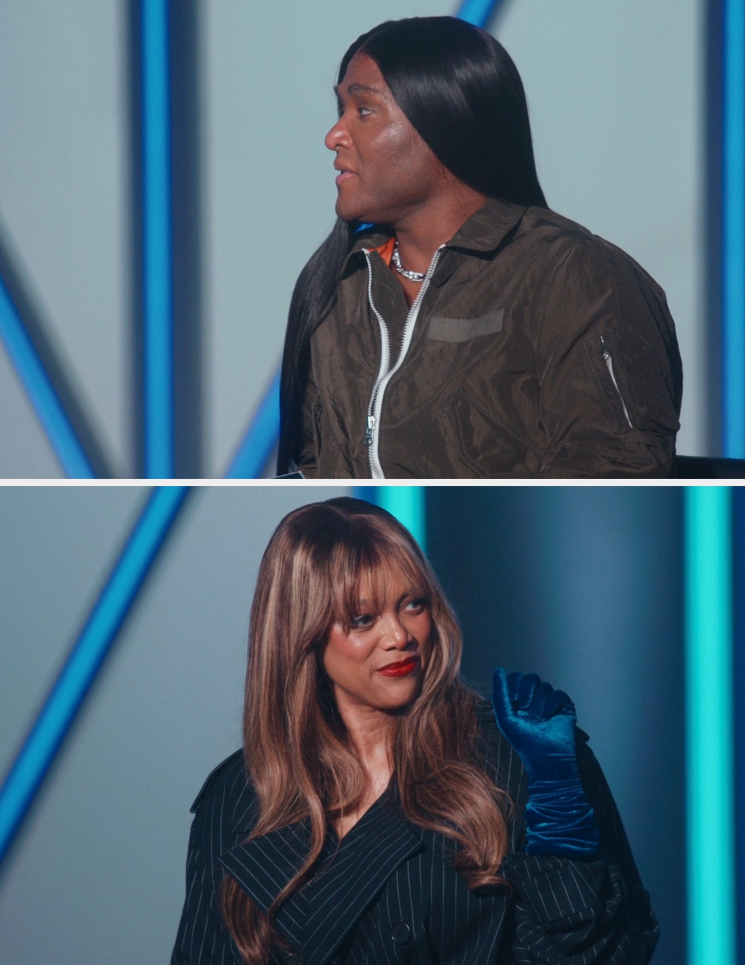 Tyra and Law on "Project Runway"