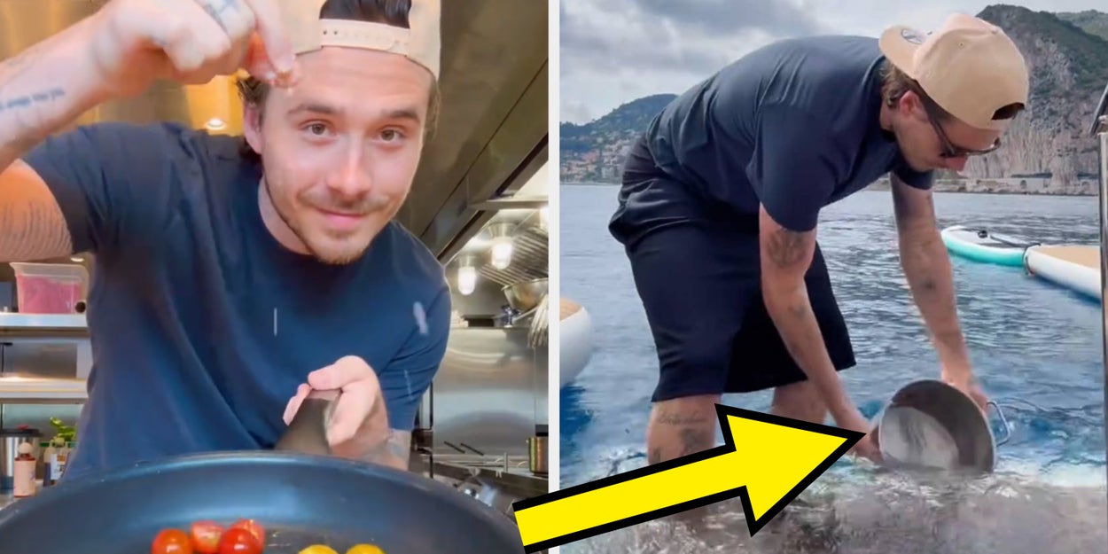 Brooklyn Beckham Roasted For Cooking Pasta In Seawater