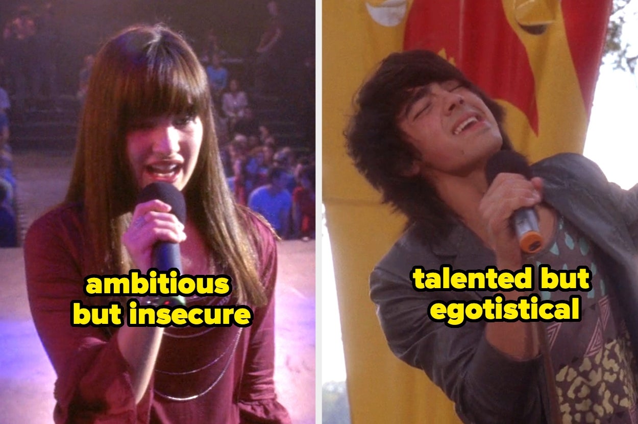 Mitchie Torres labeled, "ambitious but insecure," and Shane Gray as "talented but egotistical"