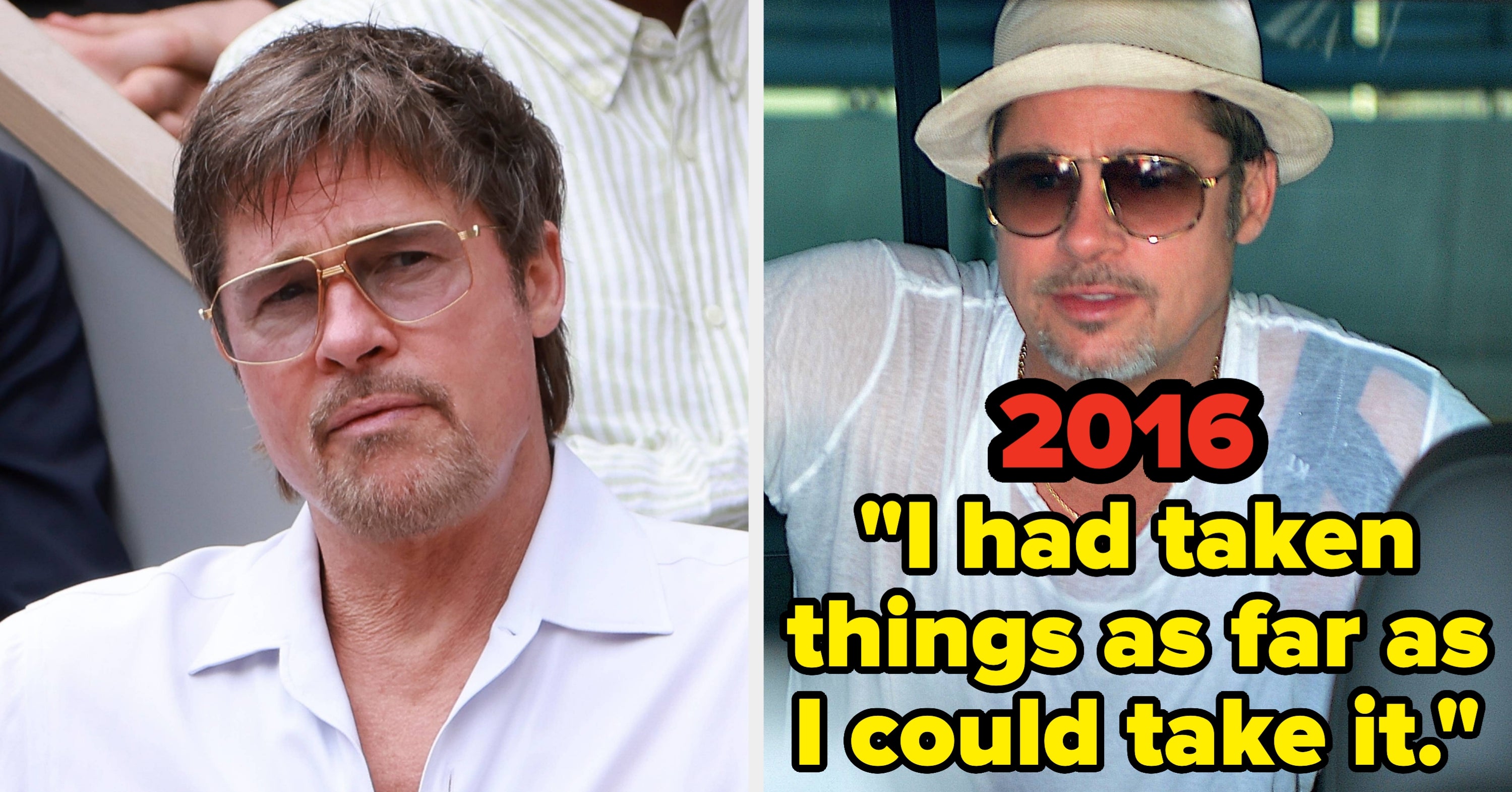 Brad Pitt Just Revealed That He’s No Longer Sober, So Here’s What He’s Said In The Past About Giving Up Alcohol After His Split From Angelina Jolie In 2016