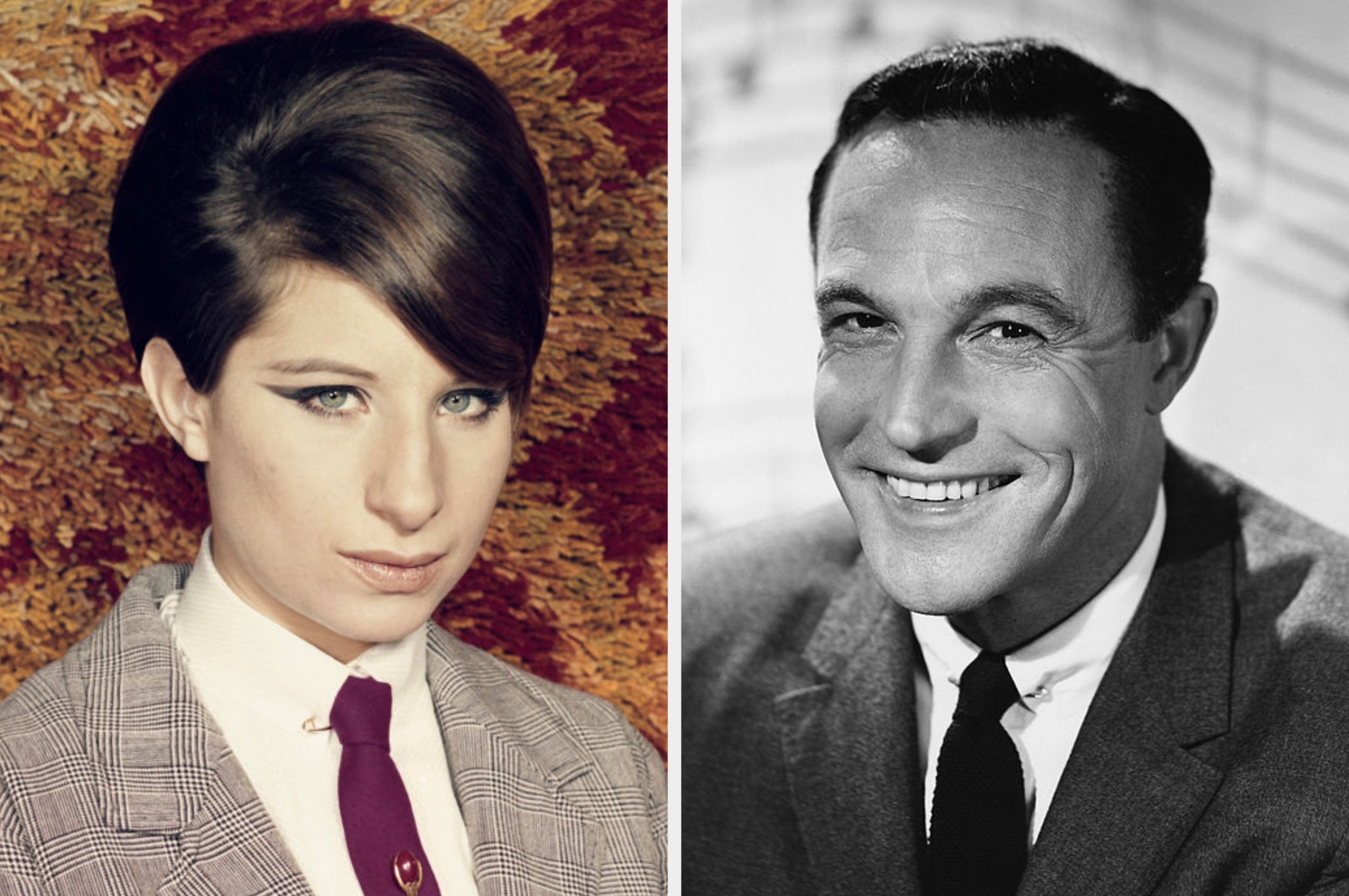 Barbra Streisand and Gene Kelly side by side