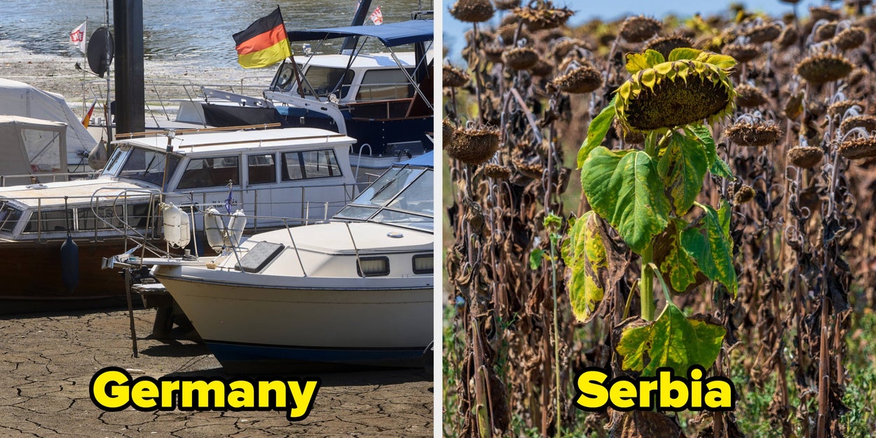 Shocking Photos Of Europe's Historic Drought Crisis