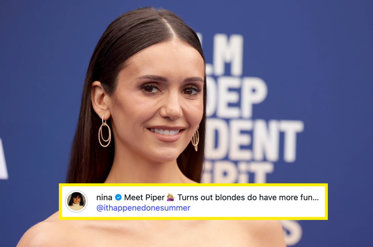 "It's So Green!": Nina Dobrev Just Debuted An Unrecognizable Blonde Look, And People Have Concerns