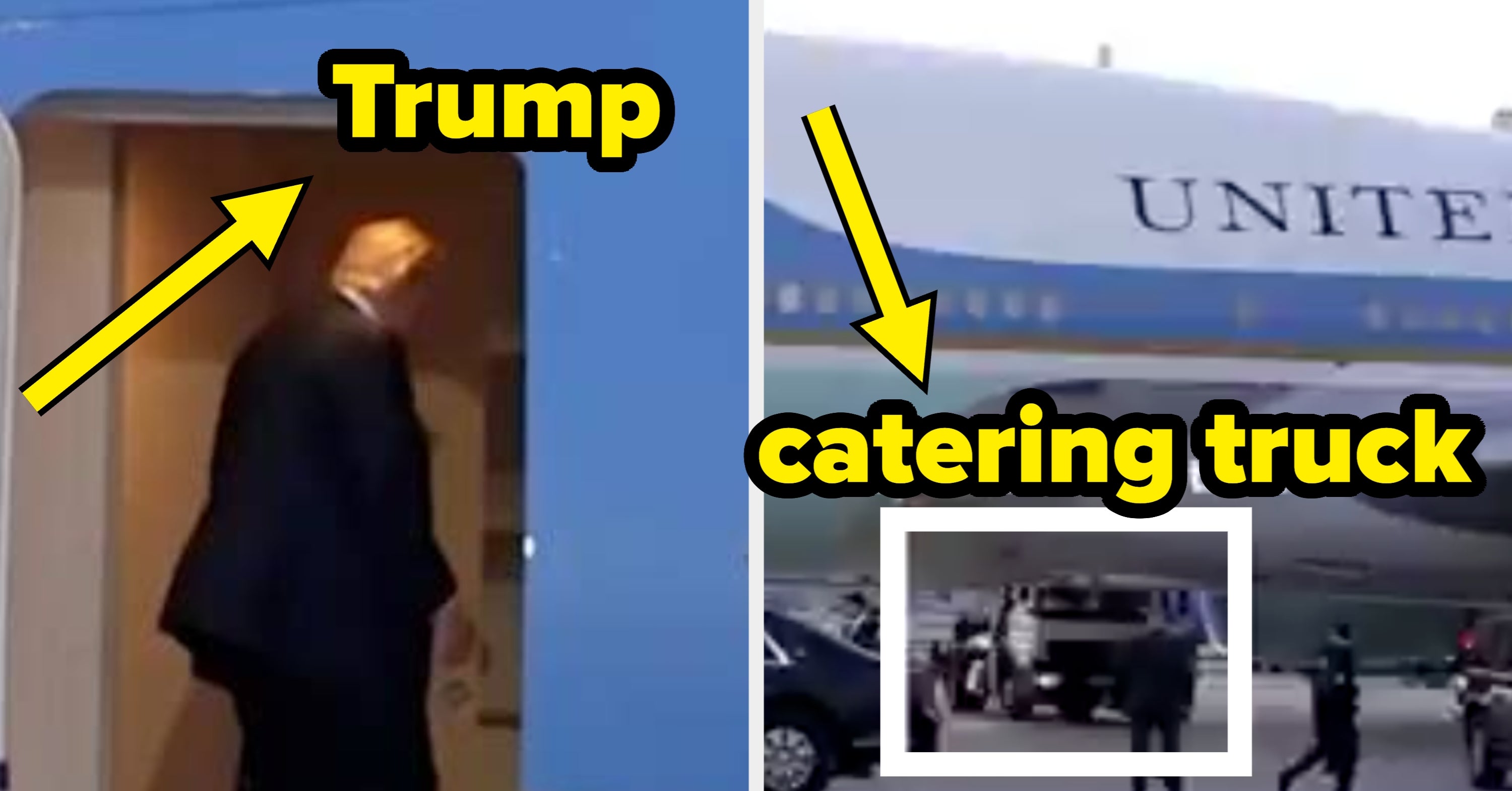 The Exact Moment Trump May Have Snuck Off Air Force One