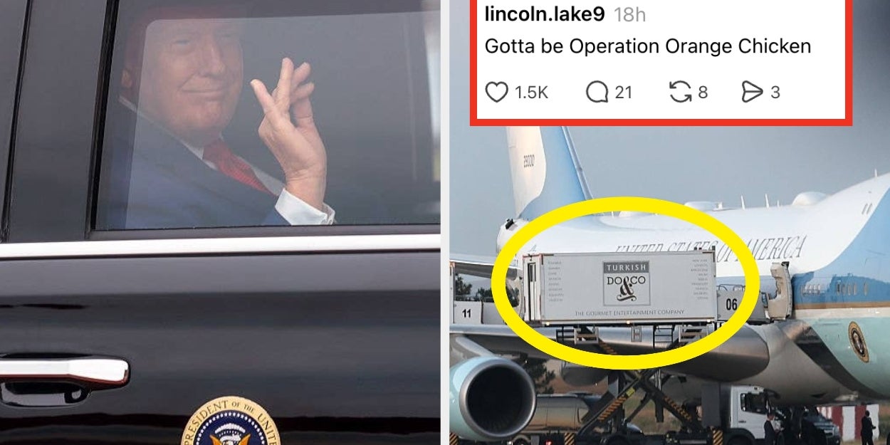 The Best Jokes About Trump’s Catering Truck Plane Switch