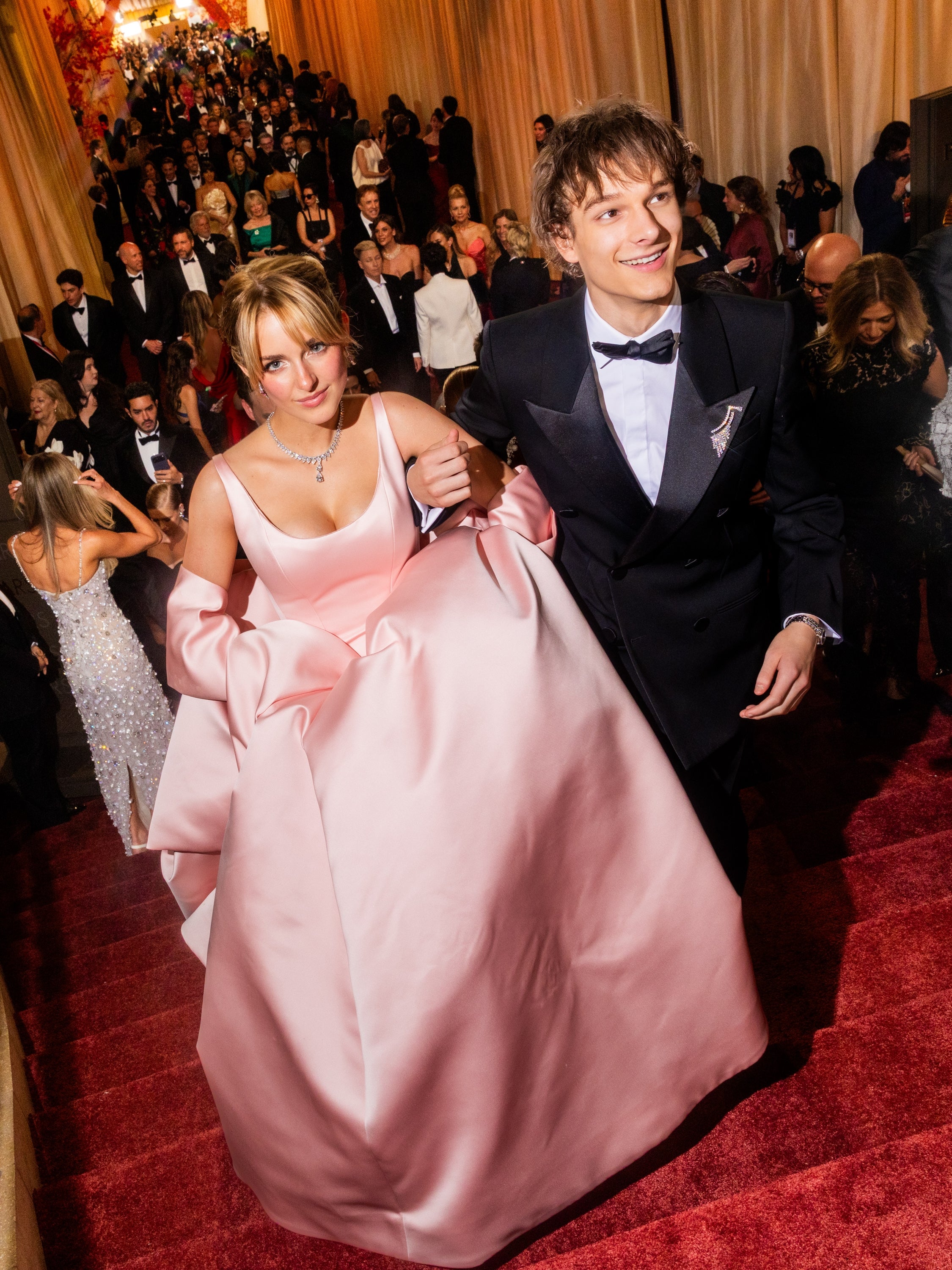 Mckenna Grace and Mason Thames on the red carpet