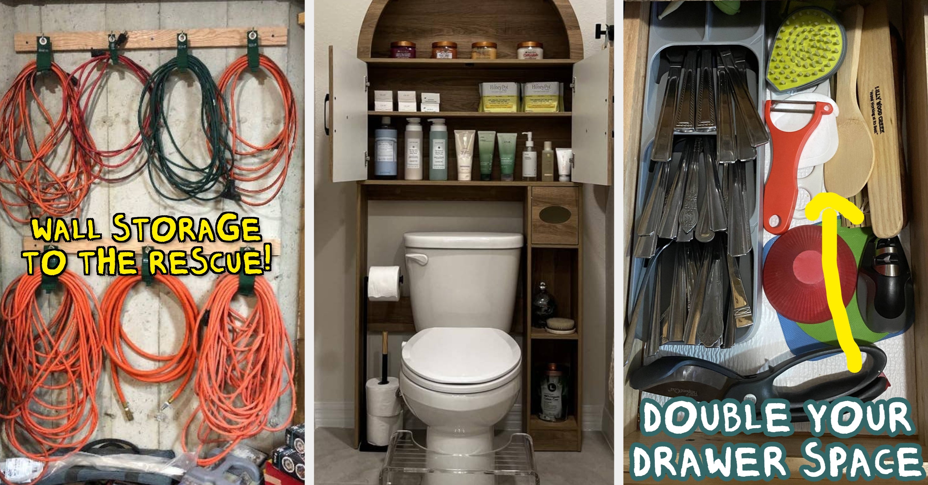 47 Storage And Organization Solutions For When You *Think* You've Run Out Of Room