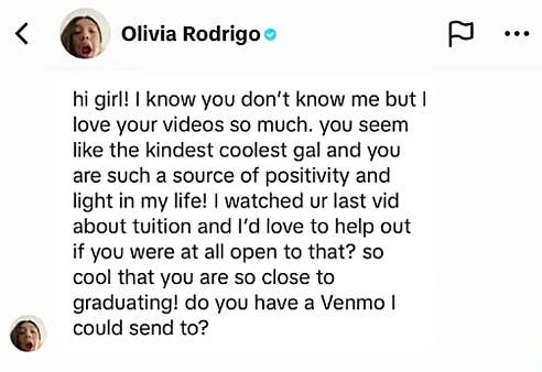 TikToker Jamie dan Olivia Rodrigo