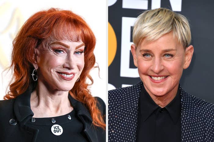 Kathy Griffin and Ellen DeGeneres side by side