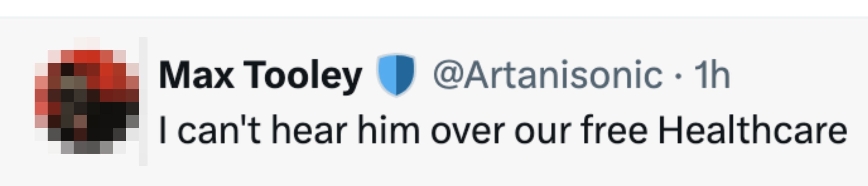 Tweet av Max Tooley: