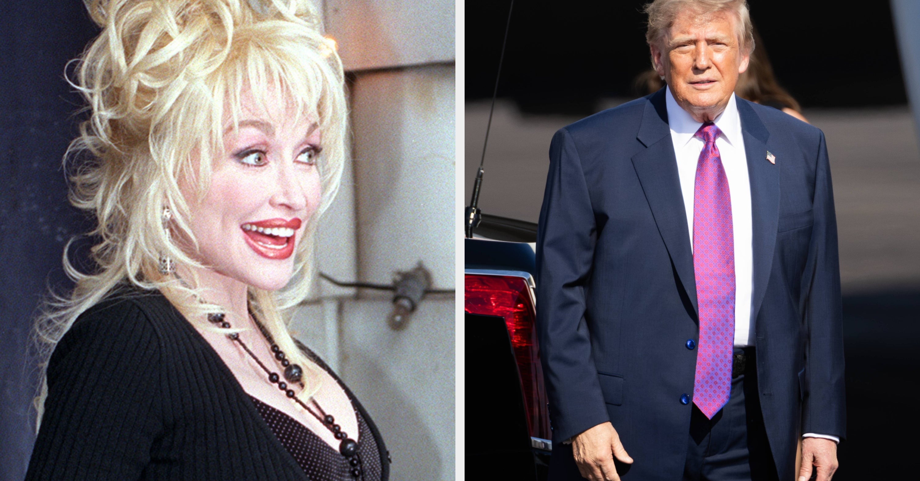 Donald Trump Posted A Photo With Dolly Parton That Has The Entire Internet Cringing