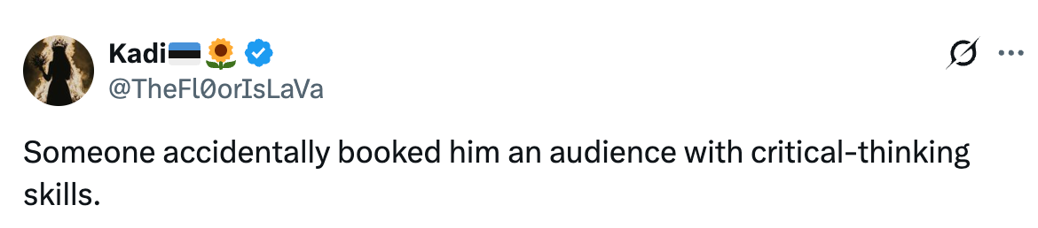 Tweet av brukeren Kadi: 