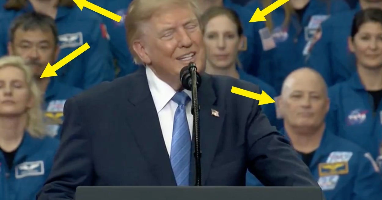 People Are Pointing Out One Hilarious Detail In Trump's Latest NASA Speech