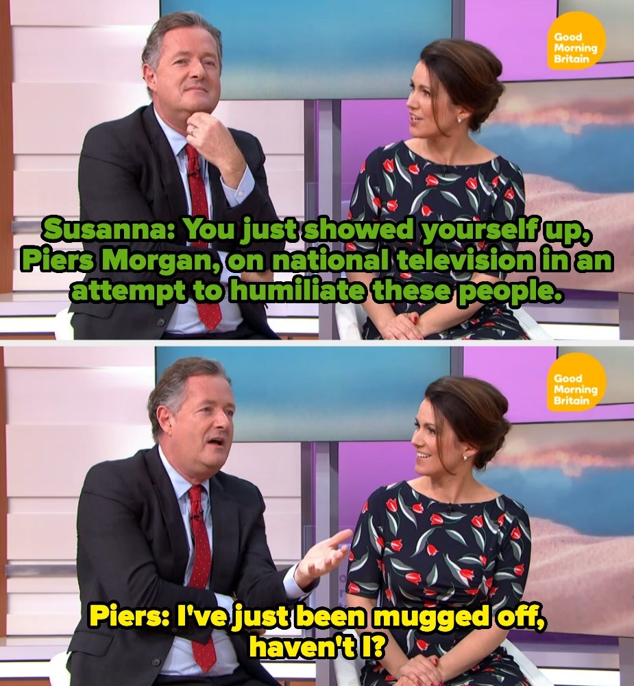 Susanna calls Piers out for trying to humiliate their guests, and he admits he's been mugged off