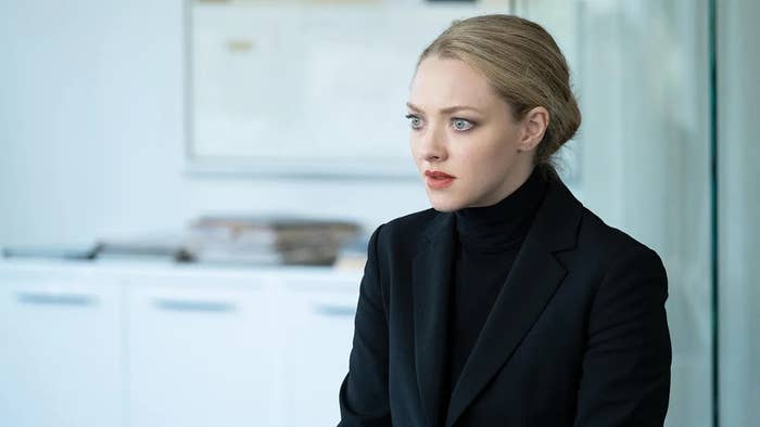 Elizabeth Holmes in a black blazer in coverage of You Can See Everything