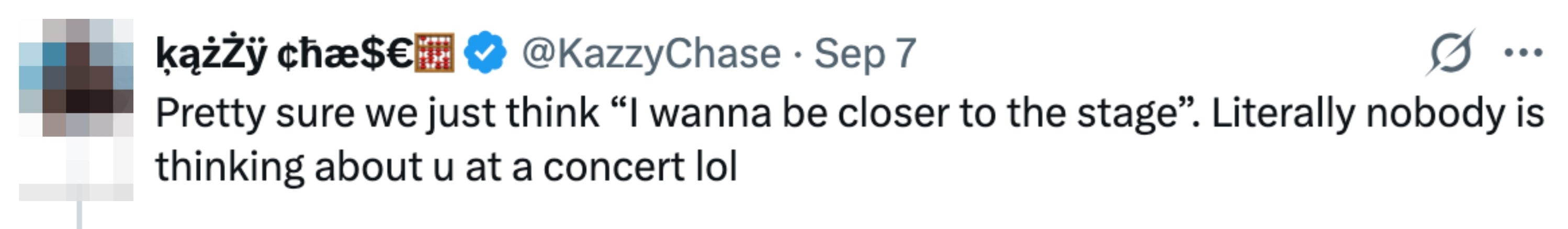 En tweet av Kazzy Chase som sa: