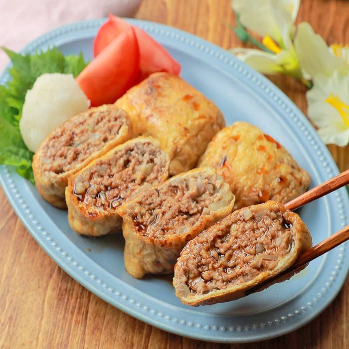 油揚げハンバーグ