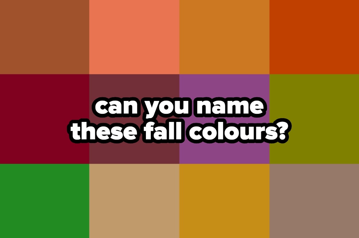 If You Can Score 14/16 On This Fall Colours Quiz, You're A Certified Colour Expert