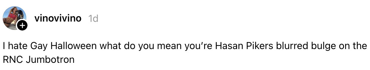 Et innlegg på sosiale medier kritiserer humoristisk