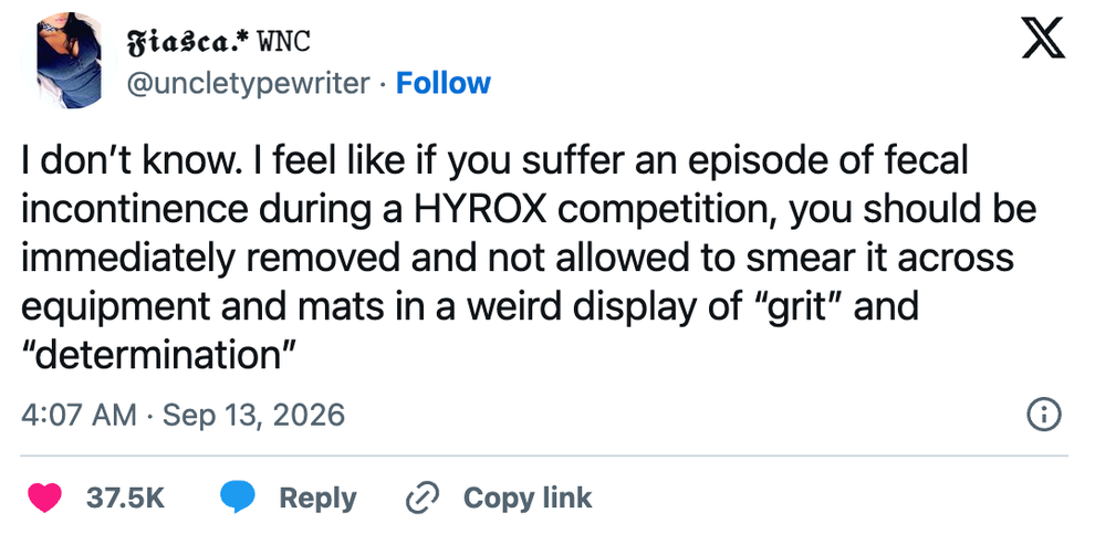 HYROX Athlete Poop Incident Takes Over Internet