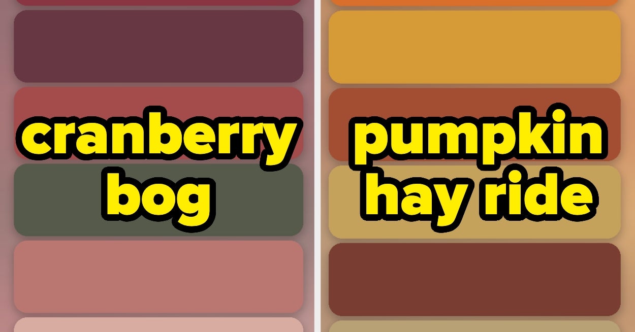 Answer These Oddly Specific Fall Questions And I'll Give You An Autumnal Color Palette