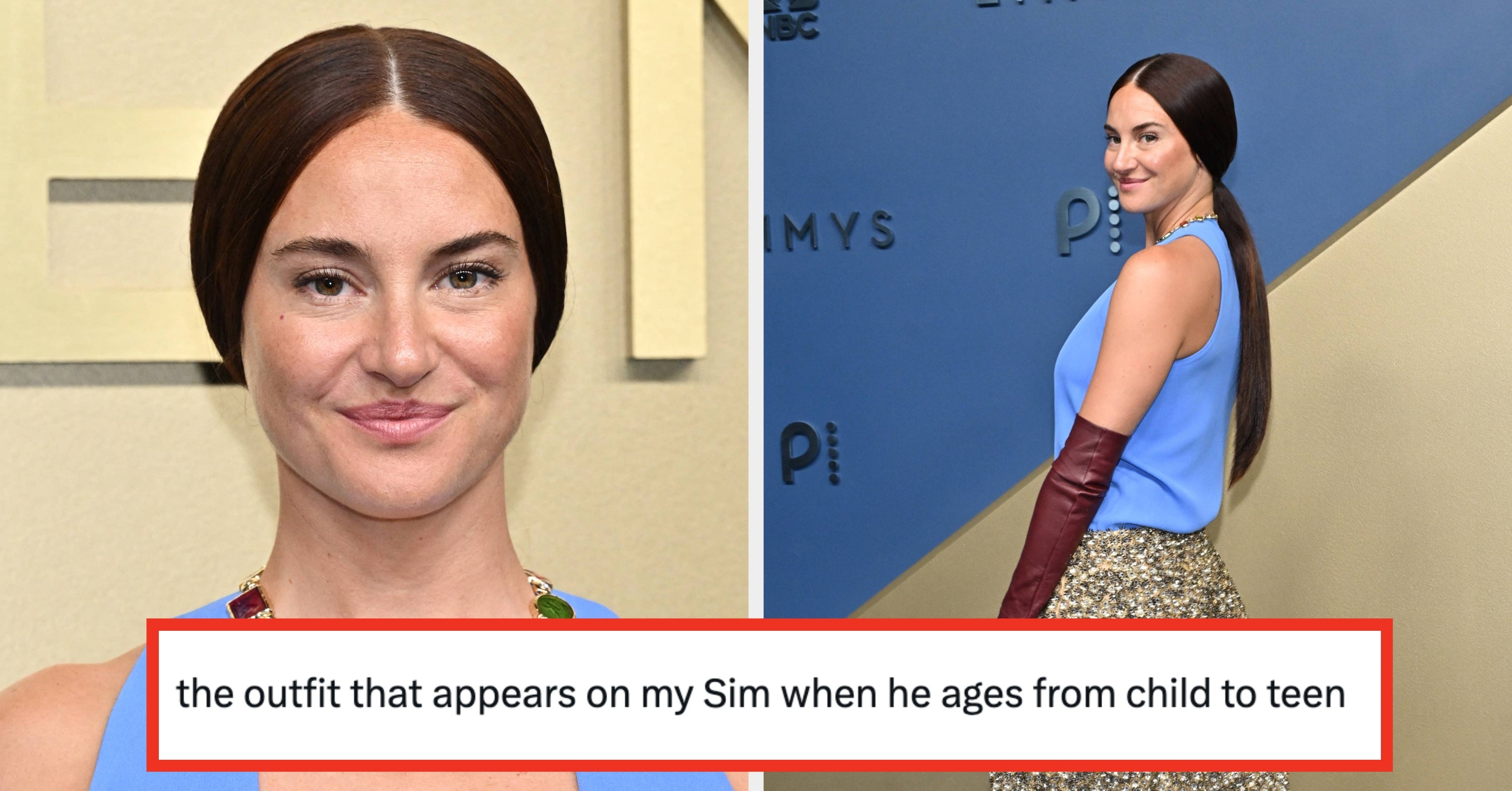 Shailene Woodley’s Shocking Emmys Outfit Has People Comparing Her To Everything From A “Randomized Sim” To A 6-Year-Old Playing Dress-Up, And It’s Pretty Brutal