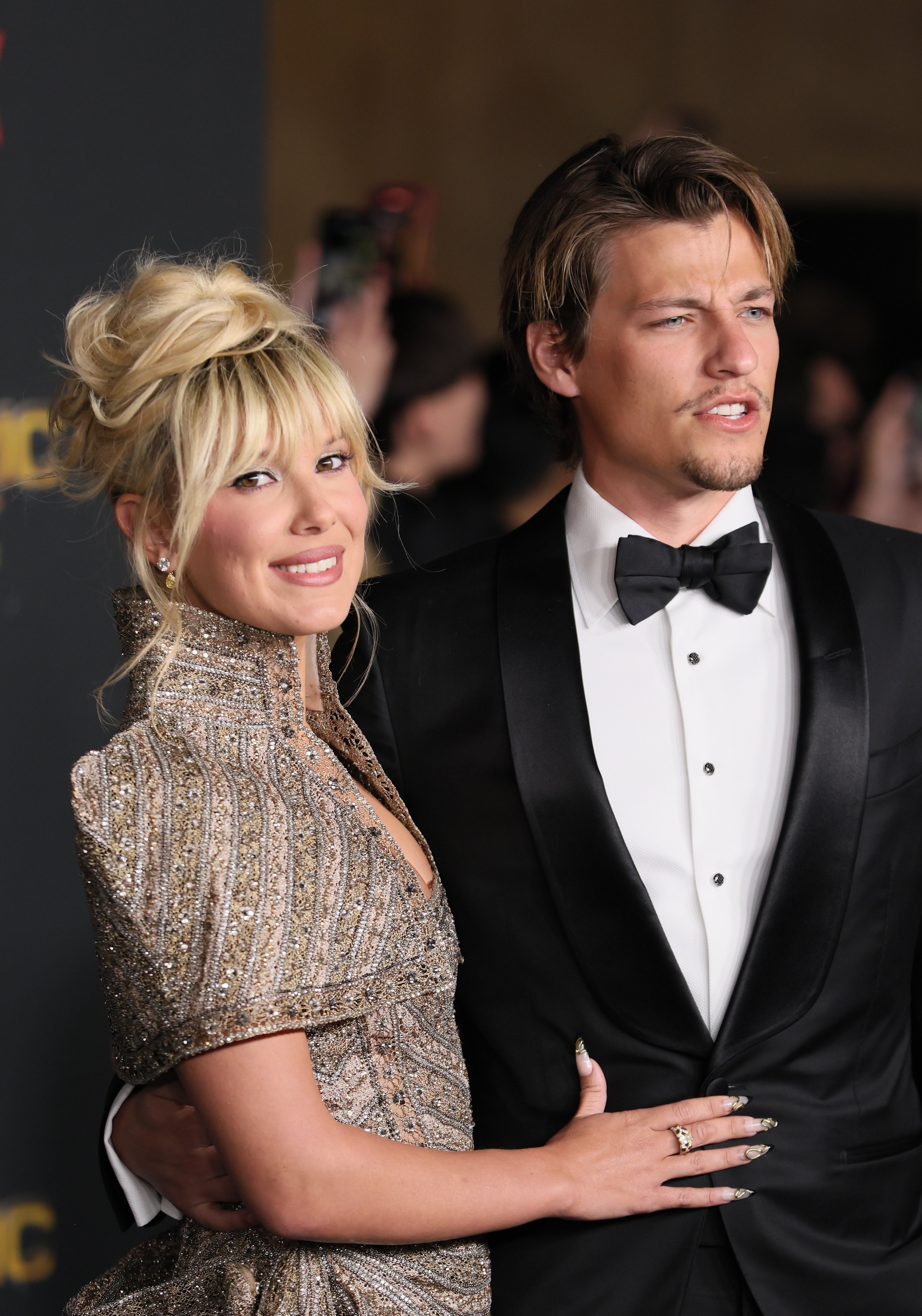 Millie and Jake on a red carpet