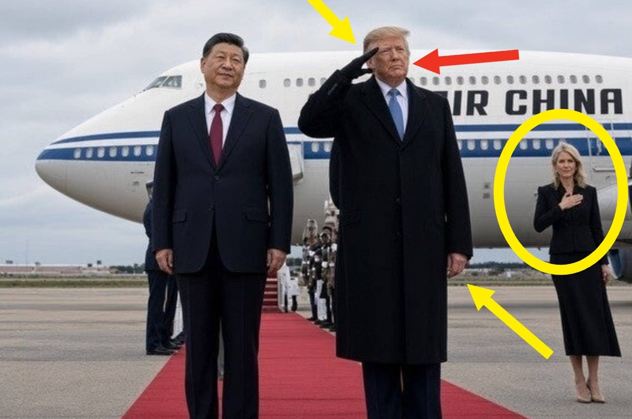 Trump Posted This Photo With Xi Jinping, But People Noticed Something Was Very, Very Off