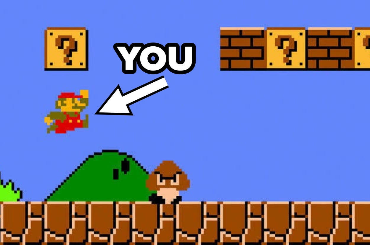 You Woke Up As Mario. Sadly, You Still Have To Beat The Game. Will You Win?