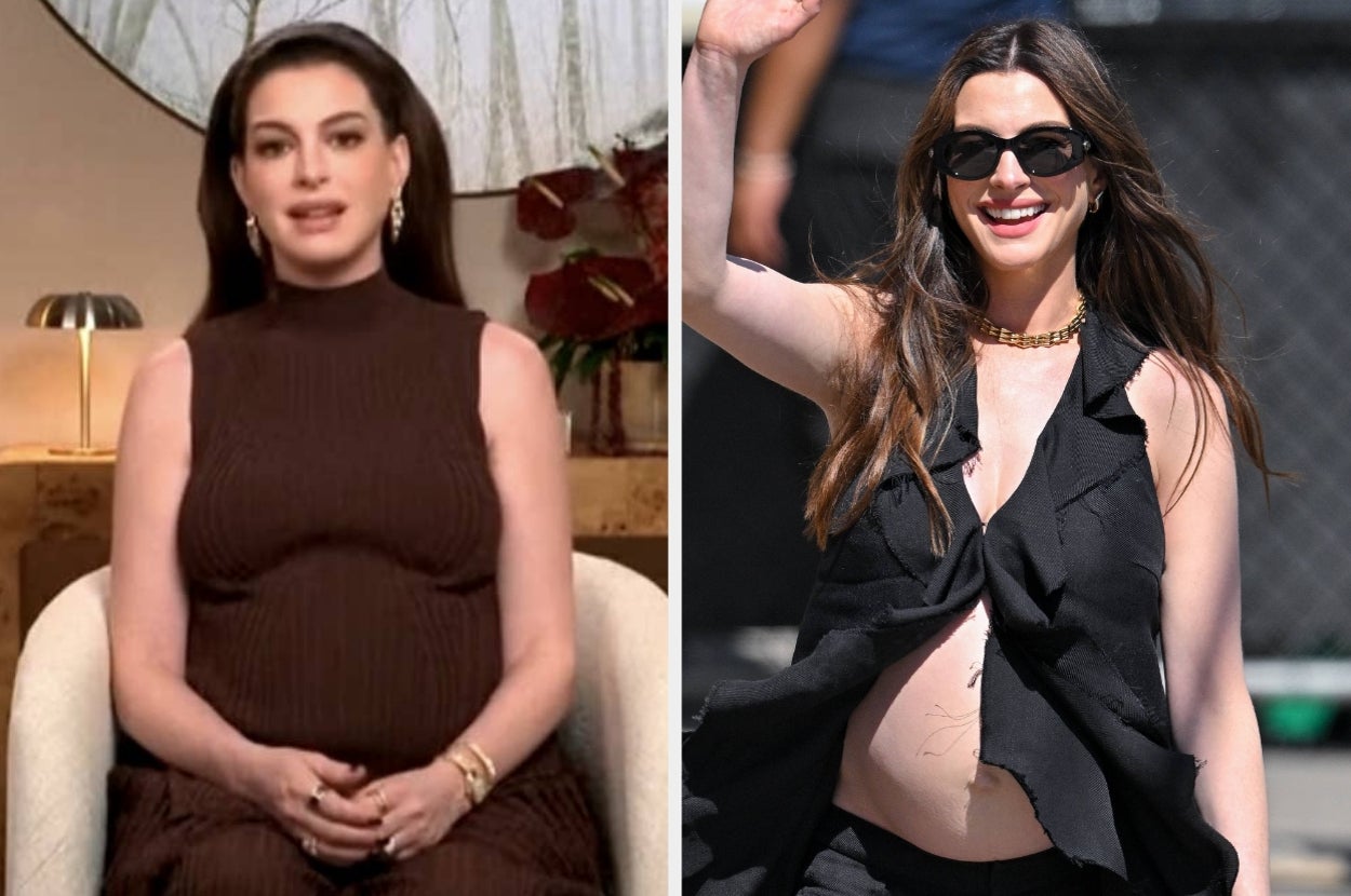 Pregnant Women Are Grateful For Anne Hathaway’s No BS Response To A Question About Navigating Work And Pregnancy — And She Totally Nailed This