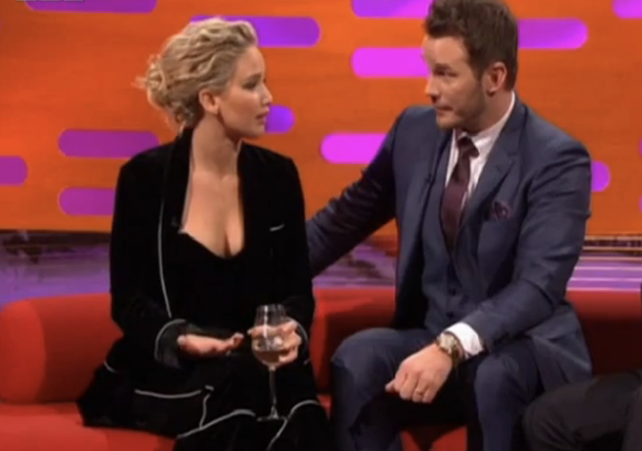Jennifer talks to Chris, who appears shocked