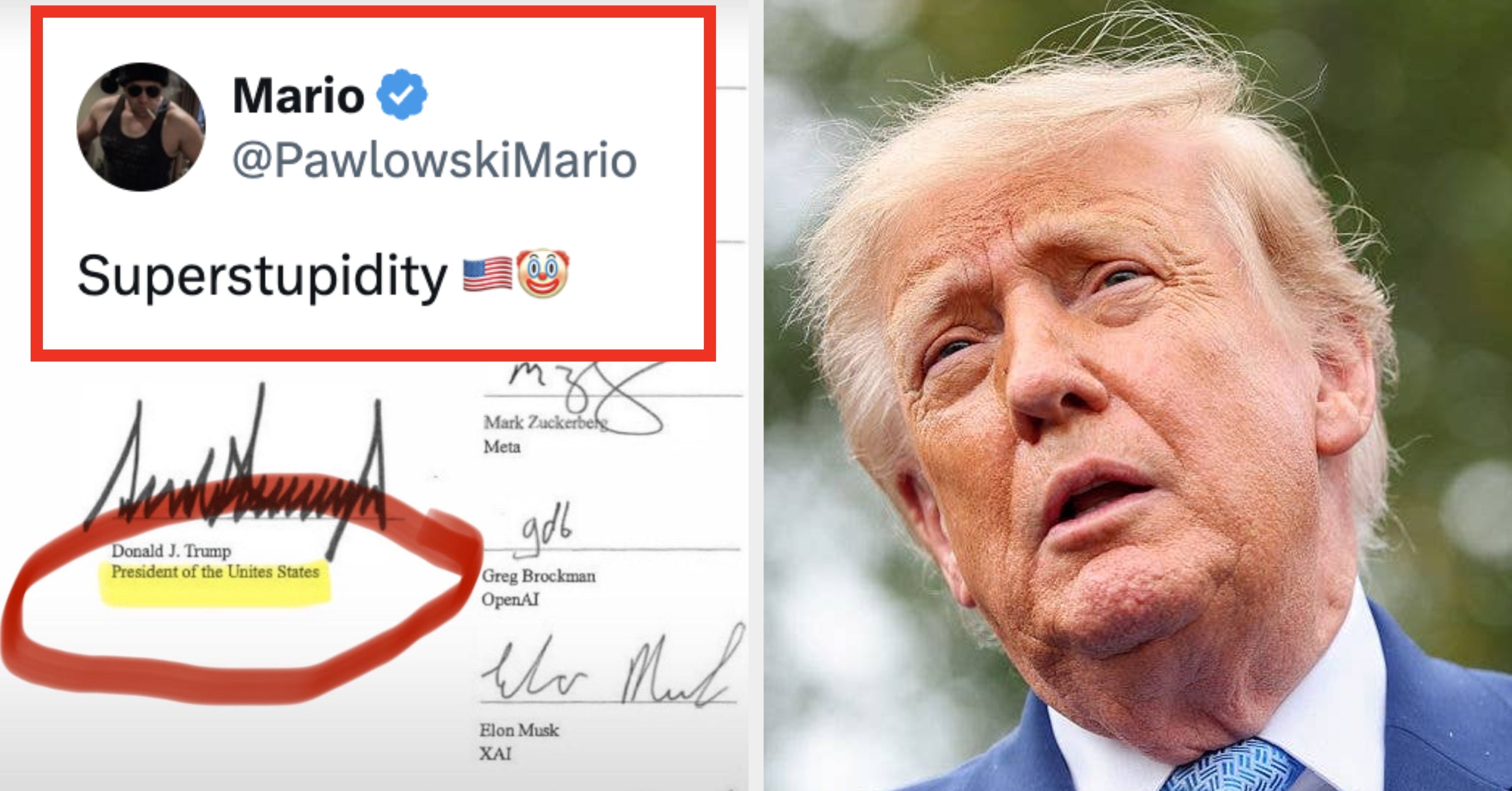 Trump’s New "Super Intelligence" Document Has One Super Unfortunate Typo