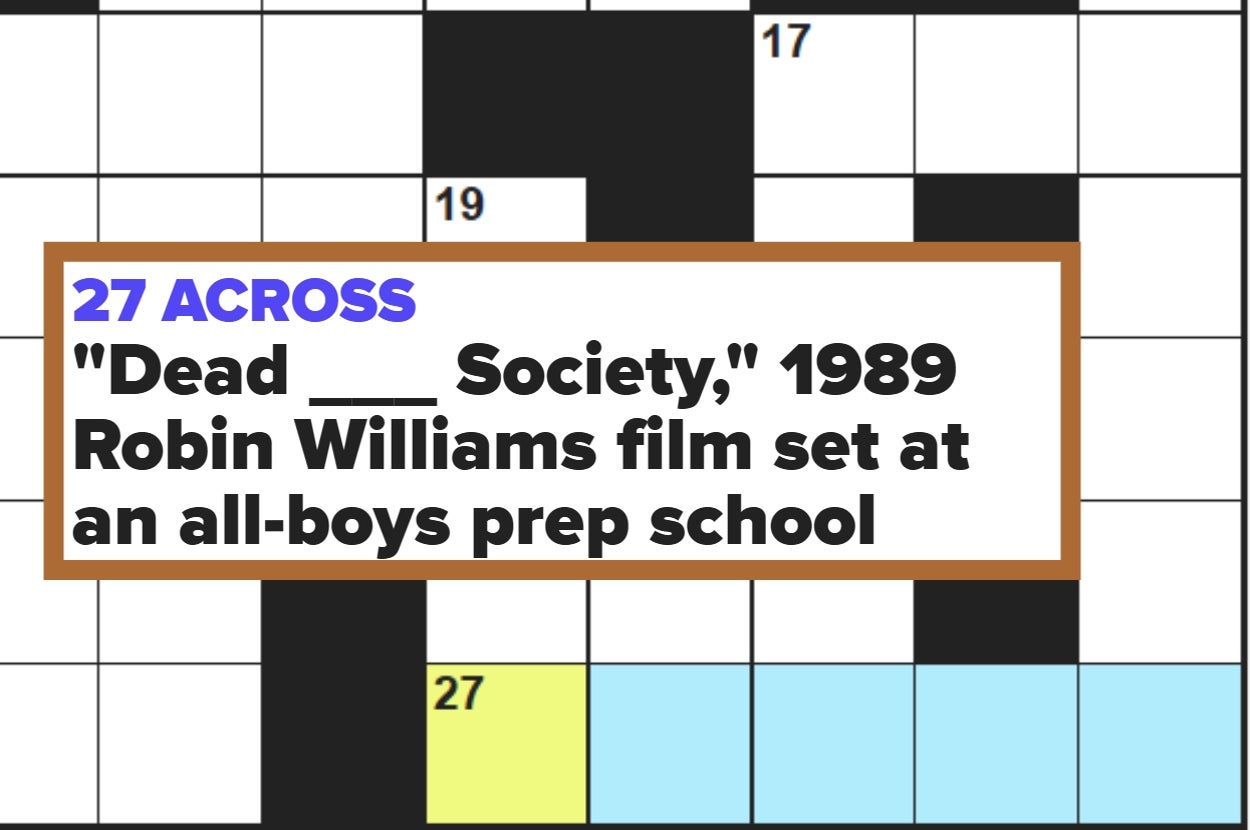 This Pop Culture Crossword Is So Easy That You'll Finish It In Like Two Minutes If You've Been Paying Attention