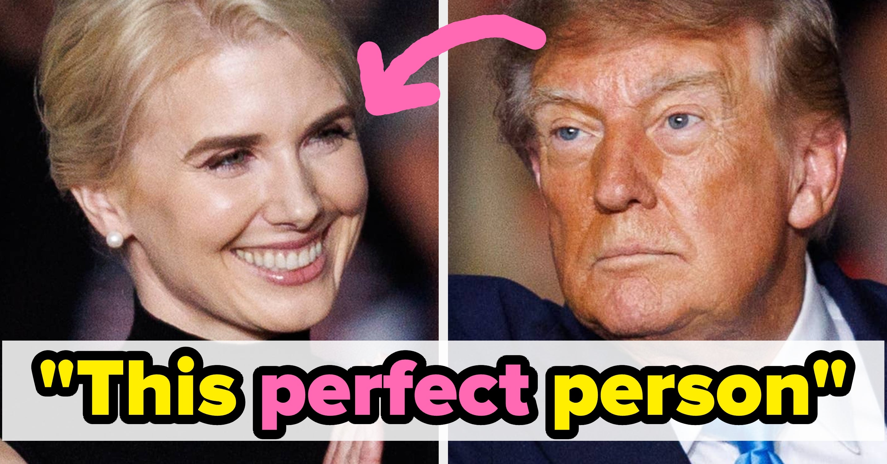 Es wurde kurios, als Trump Natalie Harp auf die Bühne holte