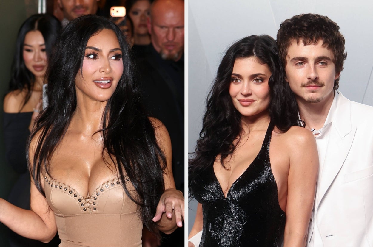 Kim Kardashian Posted A Video Of Seemingly AI-Generated Kardashian-Themed Halloween Decorations, And The Kylie Jenner/Timothée Chalamet One Is Cracking People Up